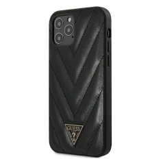 Чехол Guess V-Quilted Collection для iPhone 12 Pro Max Black (GUHCP12LPUVQTMLBK)