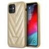 Чохол Guess V-Quilted Collection для iPhone 12 mini Gold (GUHCP12SPUVQTMLBE)