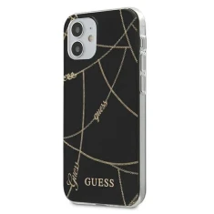 Чохол Guess Gold Chain Collection для iPhone 12 mini Black (GUHCP12SPCUCHBK)