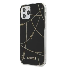 Чехол Guess Gold Chain Collection для iPhone 12 Pro Max Black (GUHCP12LPCUCHBK)
