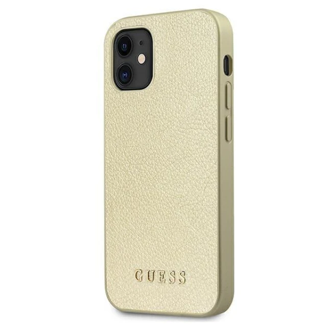 Чохол Guess Iridescent для iPhone 12 mini Gold (GUHCP12SIGLGO)