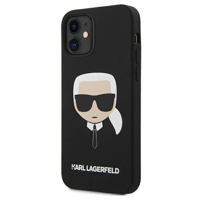 Чохол Karl Lagerfeld Karl's Head для iPhone 12 mini Black (KLHCP12SSLKHBK)