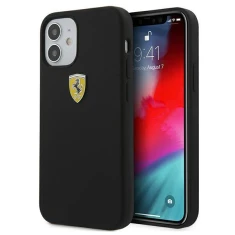 Чохол Ferrari для iPhone 12 mini On Track Silicone Black (FESSIHCP12SBK)