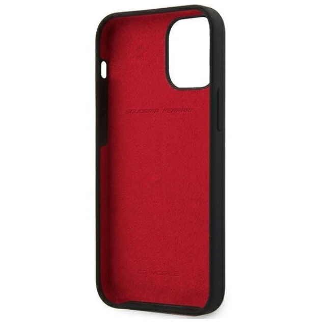 Чехол Ferrari для iPhone 12 mini On Track Silicone Black (FESSIHCP12SBK)
