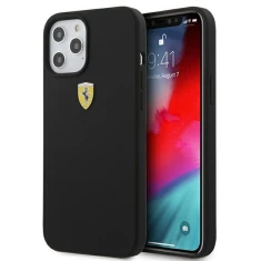 Чохол Ferrari для iPhone 12 Pro Max On Track Silicone Black (FESSIHCP12LBK)