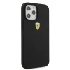 Чохол Ferrari для iPhone 12 Pro Max On Track Silicone Black (FESSIHCP12LBK)