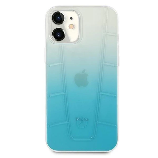 Чохол Mercedes для iPhone 12 mini Transparent Line Blue (MEHCP12SCLGBL)