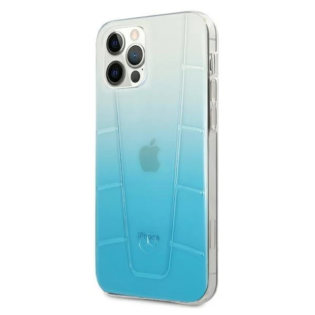 Чохол Mercedes для iPhone 12 | 12 Pro Transparent Line Blue (MEHCP12MCLGBL)