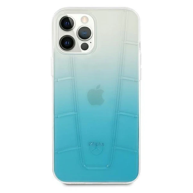 Чохол Mercedes для iPhone 12 | 12 Pro Transparent Line Blue (MEHCP12MCLGBL)
