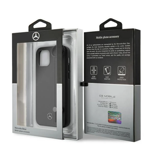 Чохол Mercedes для iPhone 12 mini Strap Line Black (MEHCP12SLSSBK)