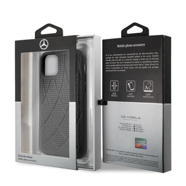 Чохол Mercedes для iPhone 12 mini Bow Line Black (MEHCP12SDIQBK)