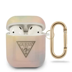 Чохол для навушників Guess Tie & Dye Collection для AirPods Pink (GUACA2TPUMCGG01)