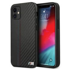Чохол BMW для iPhone 12 mini PU Carbon Black (BMHCP12SMCARBK)