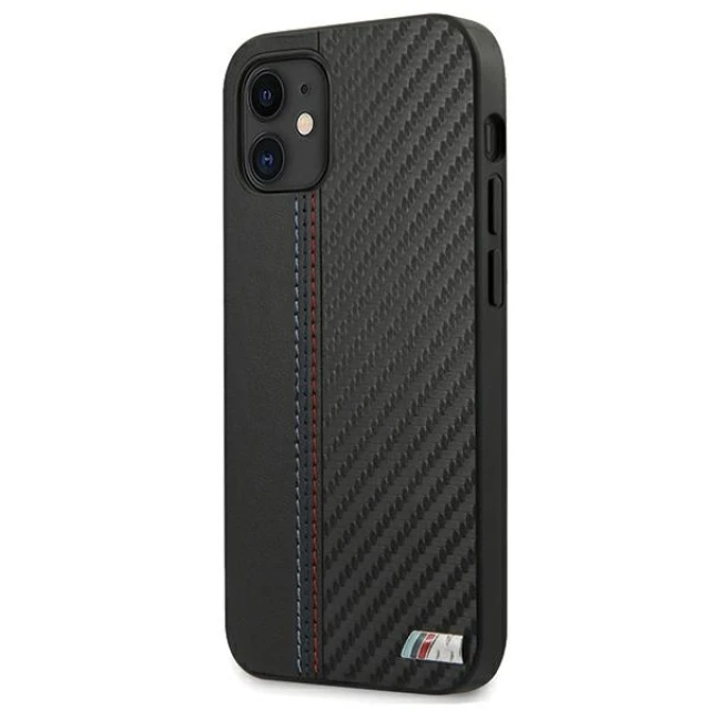 Чохол BMW для iPhone 12 mini PU Carbon Black (BMHCP12SMCARBK)
