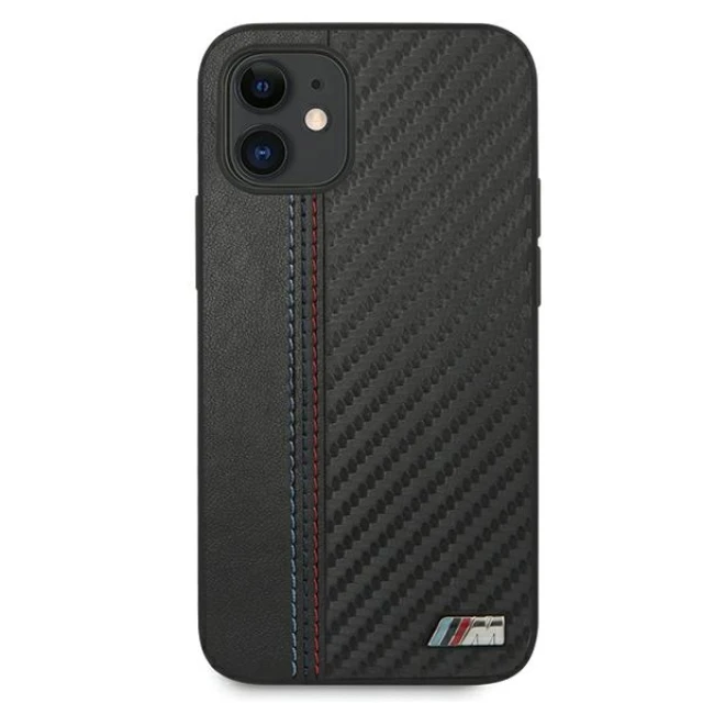 Чохол BMW для iPhone 12 mini PU Carbon Black (BMHCP12SMCARBK)