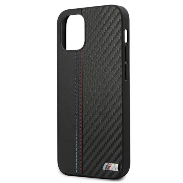 Чохол BMW для iPhone 12 mini PU Carbon Black (BMHCP12SMCARBK)