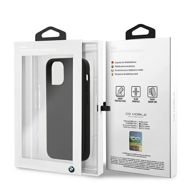 Чохол BMW для iPhone 12 mini Silicone Signature Black (BMHCP12SSILBK)