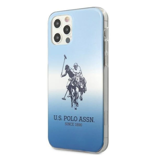 Чохол U.S. Polo Assn Gradient Collection для iPhone 12 | 12 Pro Blue (USHCP12MPCDGB)