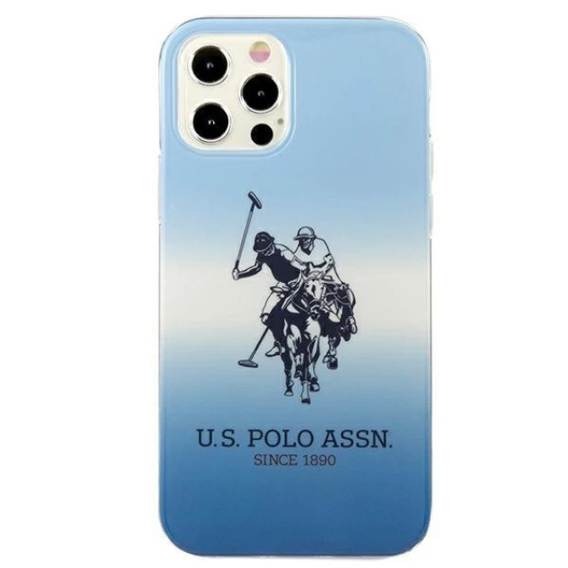 Чохол U.S. Polo Assn Gradient Collection для iPhone 12 | 12 Pro Blue (USHCP12MPCDGB)