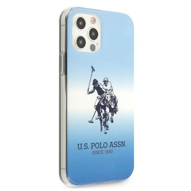 Чохол U.S. Polo Assn Gradient Collection для iPhone 12 | 12 Pro Blue (USHCP12MPCDGB)