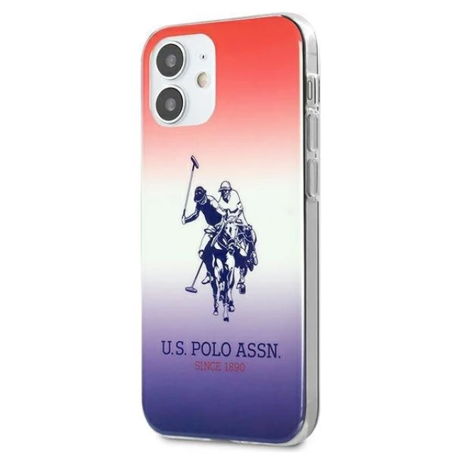 Чехол U.S. Polo Assn Gradient Collection для iPhone 12 mini Blue Red (USHCP12SPCDGBR)