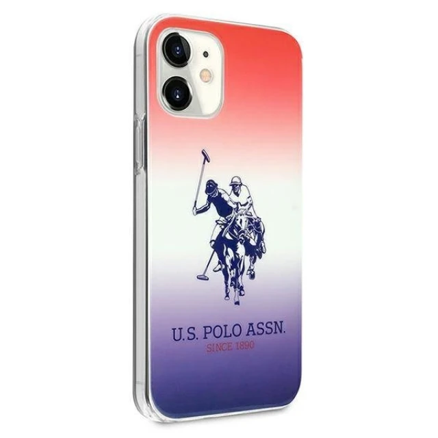 Чехол U.S. Polo Assn Gradient Collection для iPhone 12 mini Blue Red (USHCP12SPCDGBR)