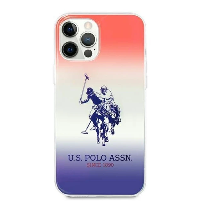 Чохол U.S. Polo Assn Gradient Collection для iPhone 12 Pro Max Blue Red (USHCP12LPCDGBR)
