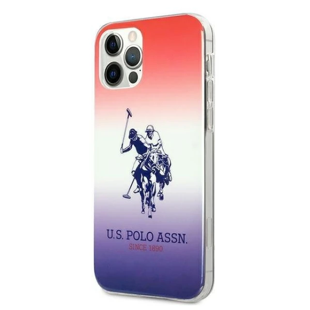 Чохол U.S. Polo Assn Gradient Collection для iPhone 12 Pro Max Blue Red (USHCP12LPCDGBR)