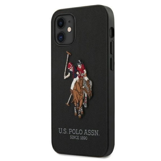 Чохол U.S. Polo Assn Embroidery Collection для iPhone 12 mini Black (USHCP12SPUGFLBK)