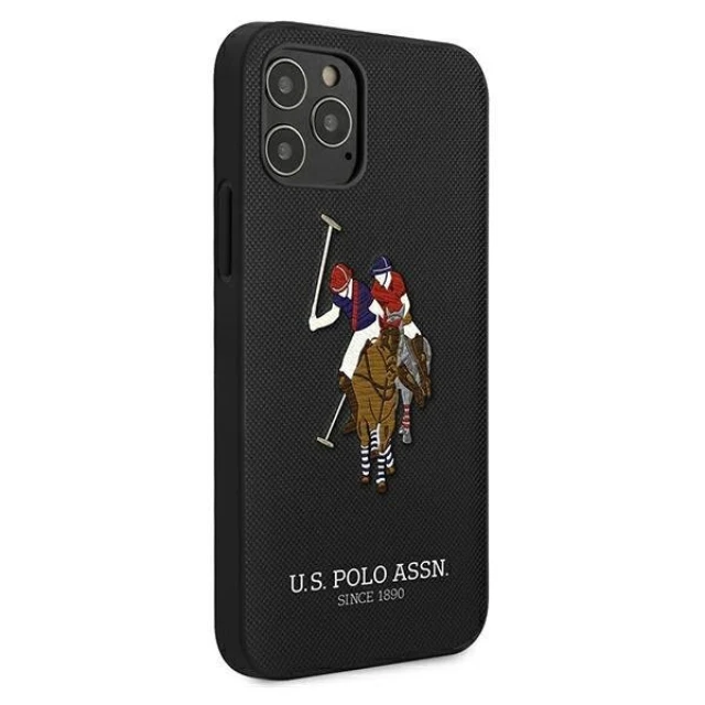 Чохол U.S. Polo Assn Embroidery Collection для iPhone 12 Pro Max Black (USHCP12LPUGFLBK)