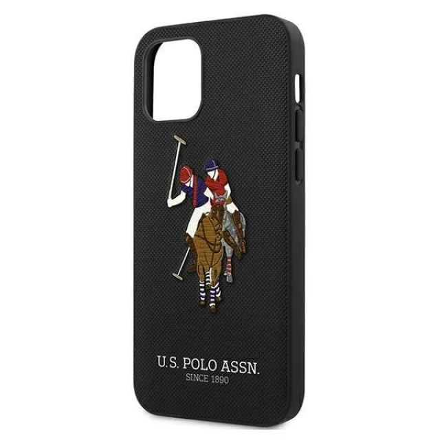 Чохол U.S. Polo Assn Embroidery Collection для iPhone 12 Pro Max Black (USHCP12LPUGFLBK)
