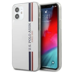 Чехол U.S. Polo Assn Tricolor Pattern Collection для iPhone 12 mini White (USHCP12SPCUSSWH)