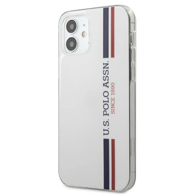 Чохол U.S. Polo Assn Tricolor Pattern Collection для iPhone 12 mini White (USHCP12SPCUSSWH)