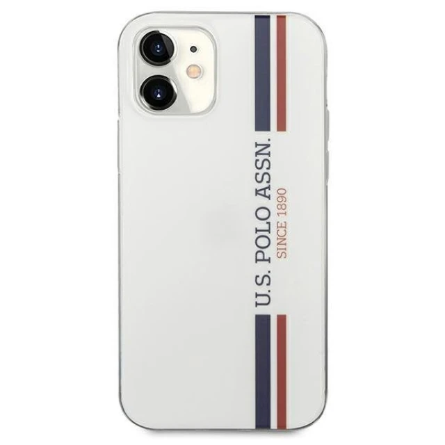Чохол U.S. Polo Assn Tricolor Pattern Collection для iPhone 12 mini White (USHCP12SPCUSSWH)