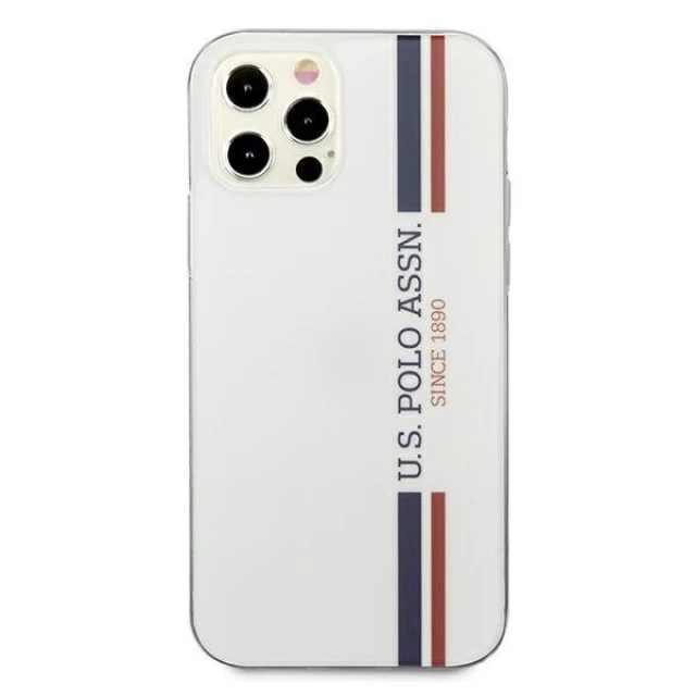 Чохол U.S. Polo Assn Tricolor Pattern Collection для iPhone 12 | 12 Pro White (USHCP12MPCUSSWH)