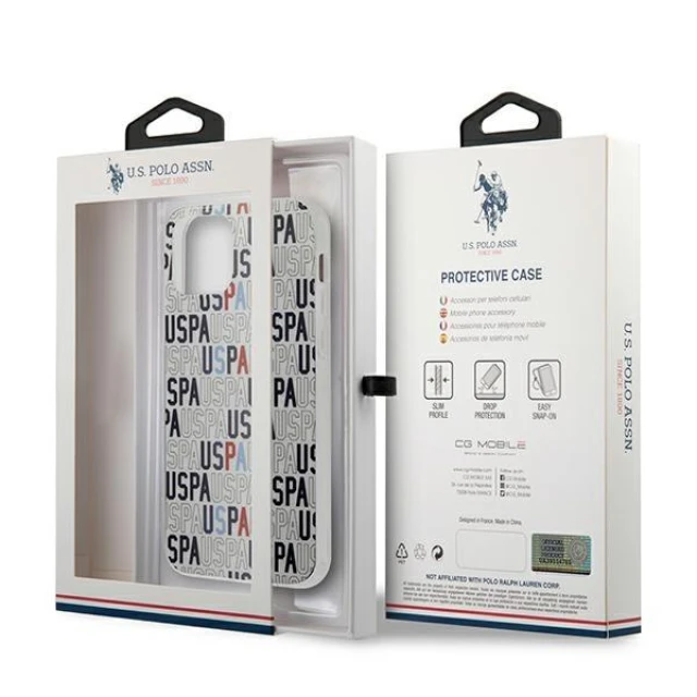 Чохол U.S. Polo Assn Logo Mania Collection для iPhone 12 mini White (USHCP12SPCUSPA6)