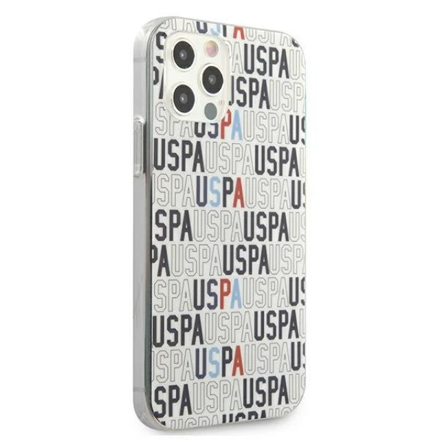 Чохол U.S. Polo Assn Logo Mania Collection для iPhone 12 Pro Max White (USHCP12LPCUSPA6)