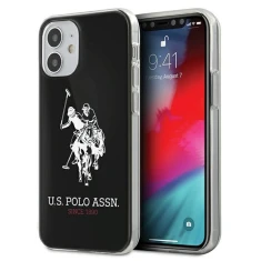 Чехол U.S. Polo Assn Shiny Big Logo для iPhone 12 mini Black (USHCP12STPUHRBK)