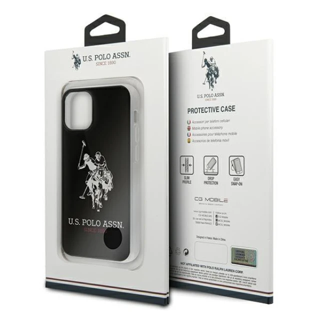 Чохол U.S. Polo Assn Shiny Big Logo для iPhone 12 mini Black (USHCP12STPUHRBK)
