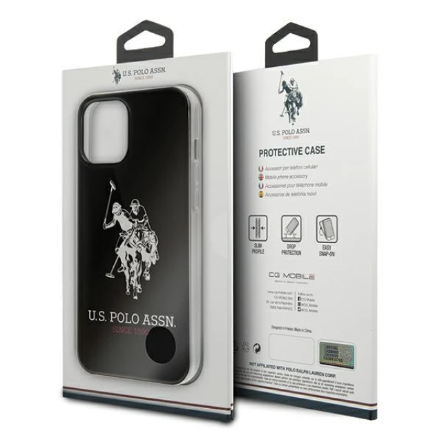 Чохол U.S. Polo Assn Shiny Big Logo для iPhone 12 Pro Max Black (USHCP12LTPUHRBK)