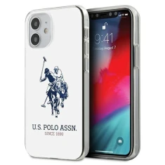 Чехол U.S. Polo Assn Shiny Big Logo для iPhone 12 mini White (USHCP12STPUHRWH)