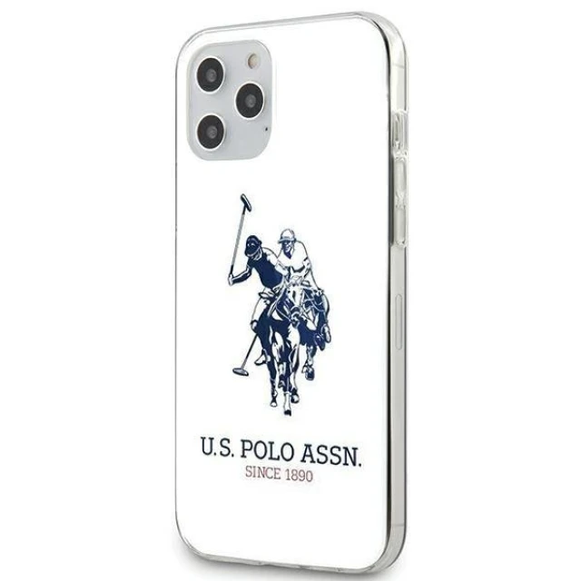 Чохол U.S. Polo Assn Shiny Big Logo для iPhone 12 Pro Max White (USHCP12LTPUHRWH)