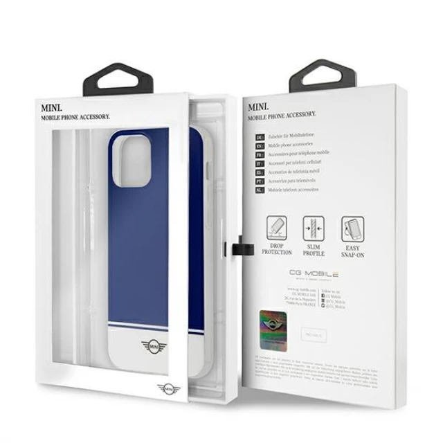 Чохол Mini Morris для iPhone 12 Pro Max Stripe Collection Navy (MIHCP12LPCUBINA)