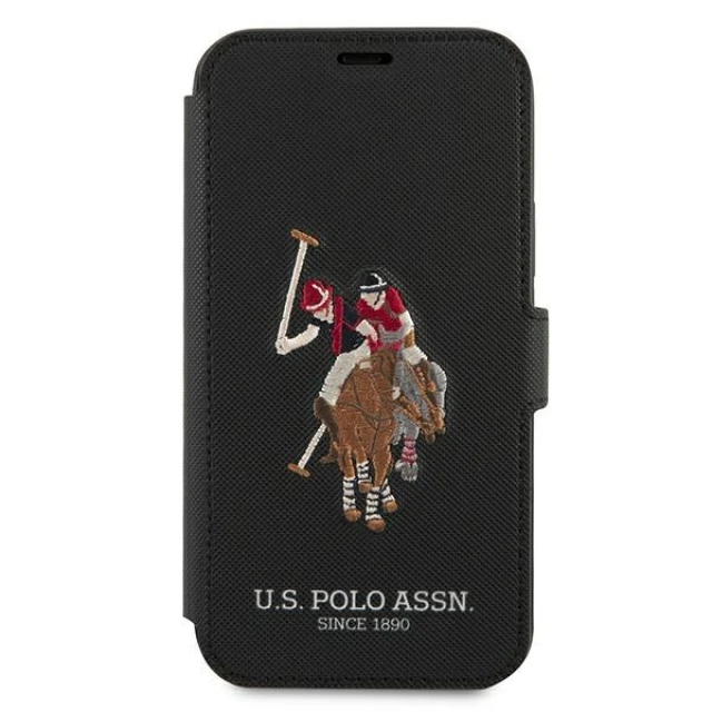 Чохол U.S. Polo Assn Embroidery Collection для iPhone 12 mini Black (USFLBKP12SPUGFLBK)