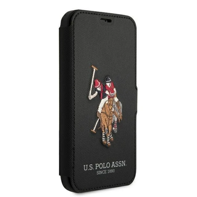 Чохол U.S. Polo Assn Embroidery Collection для iPhone 12 Pro Max Black (USFLBKP12LPUGFLBK)