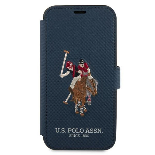 Чохол U.S. Polo Assn Embroidery Collection для iPhone 12 | 12 Pro Blue (USFLBKP12MPUGFLNV)
