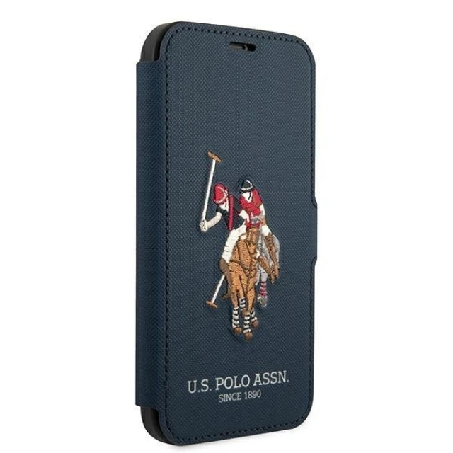 Чохол U.S. Polo Assn Embroidery Collection для iPhone 12 Pro Max Blue (USFLBKP12LPUGFLNV)