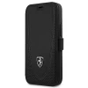 Чехол-книжка Ferrari для iPhone 12 mini Off Track Perforated Black (FEOGOFLBKP12SBK)