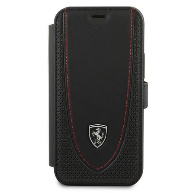 Чехол-книжка Ferrari для iPhone 12 mini Off Track Perforated Black (FEOGOFLBKP12SBK)
