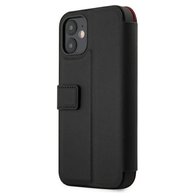 Чехол-книжка Ferrari для iPhone 12 mini Off Track Perforated Black (FEOGOFLBKP12SBK)